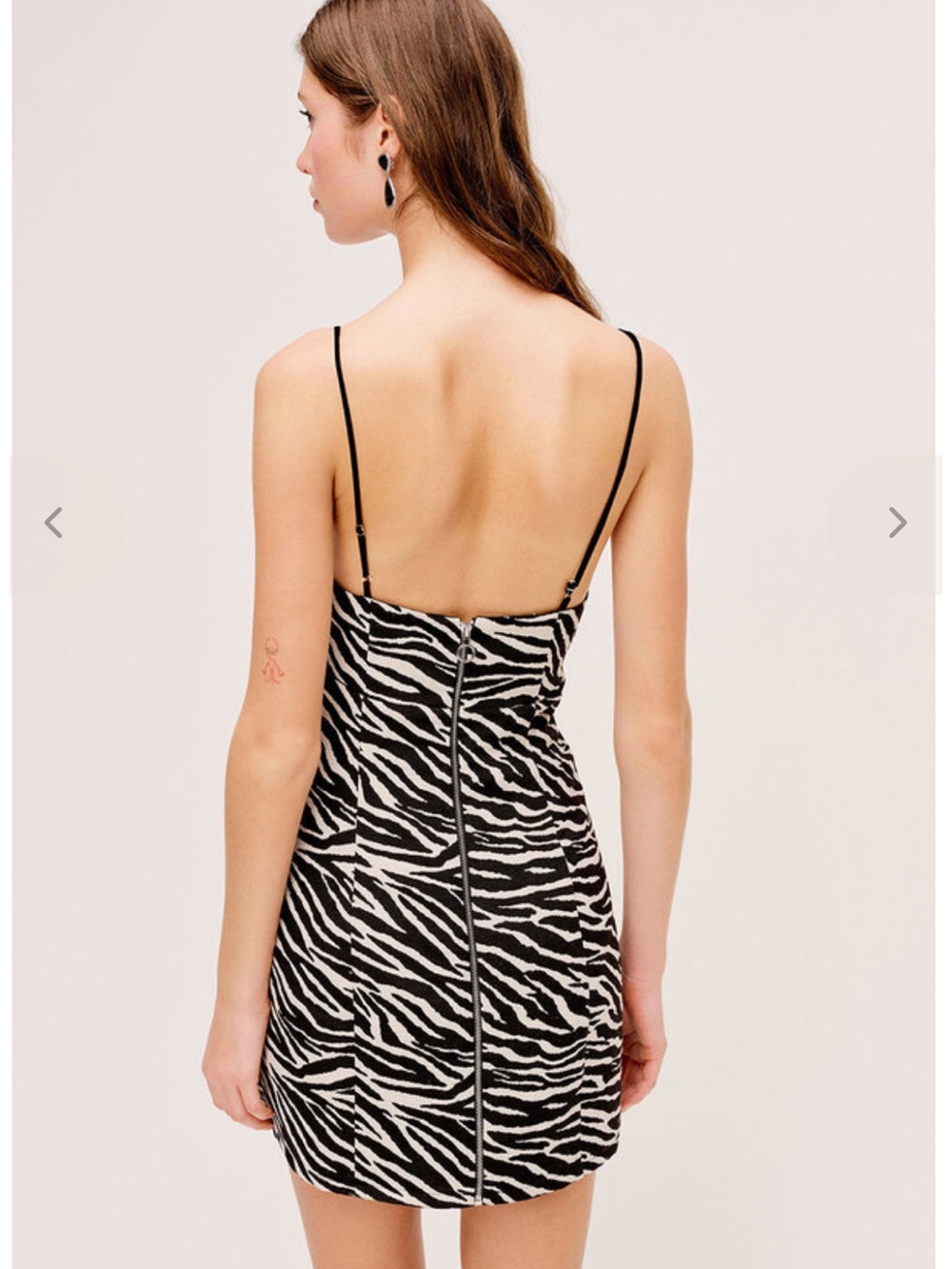 Lyla Mini Dress in Zebra by For Love & Lemons - Small